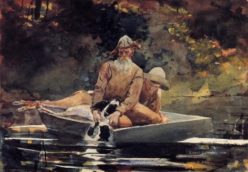 Marinemaler Malerei - nach der Jagd Realismus Marinemaler Winslow Homer